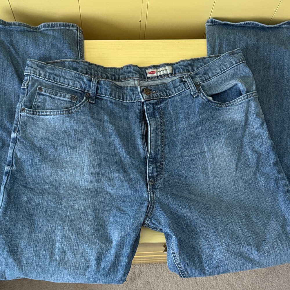 Wrangler Men's Straight Fit Denim Jeans -  Blue
